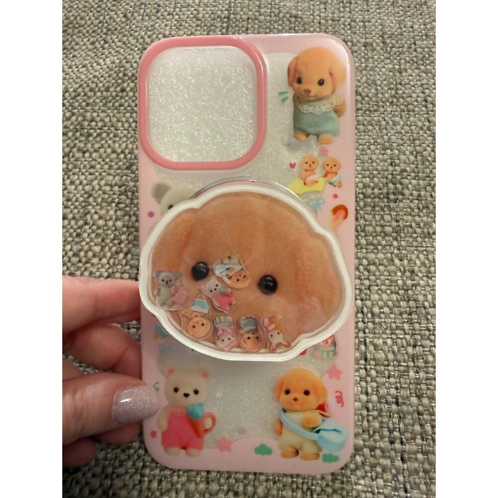 Kawaii iPhone 15 Max Pro Case with MagSafe and Pop Grip New